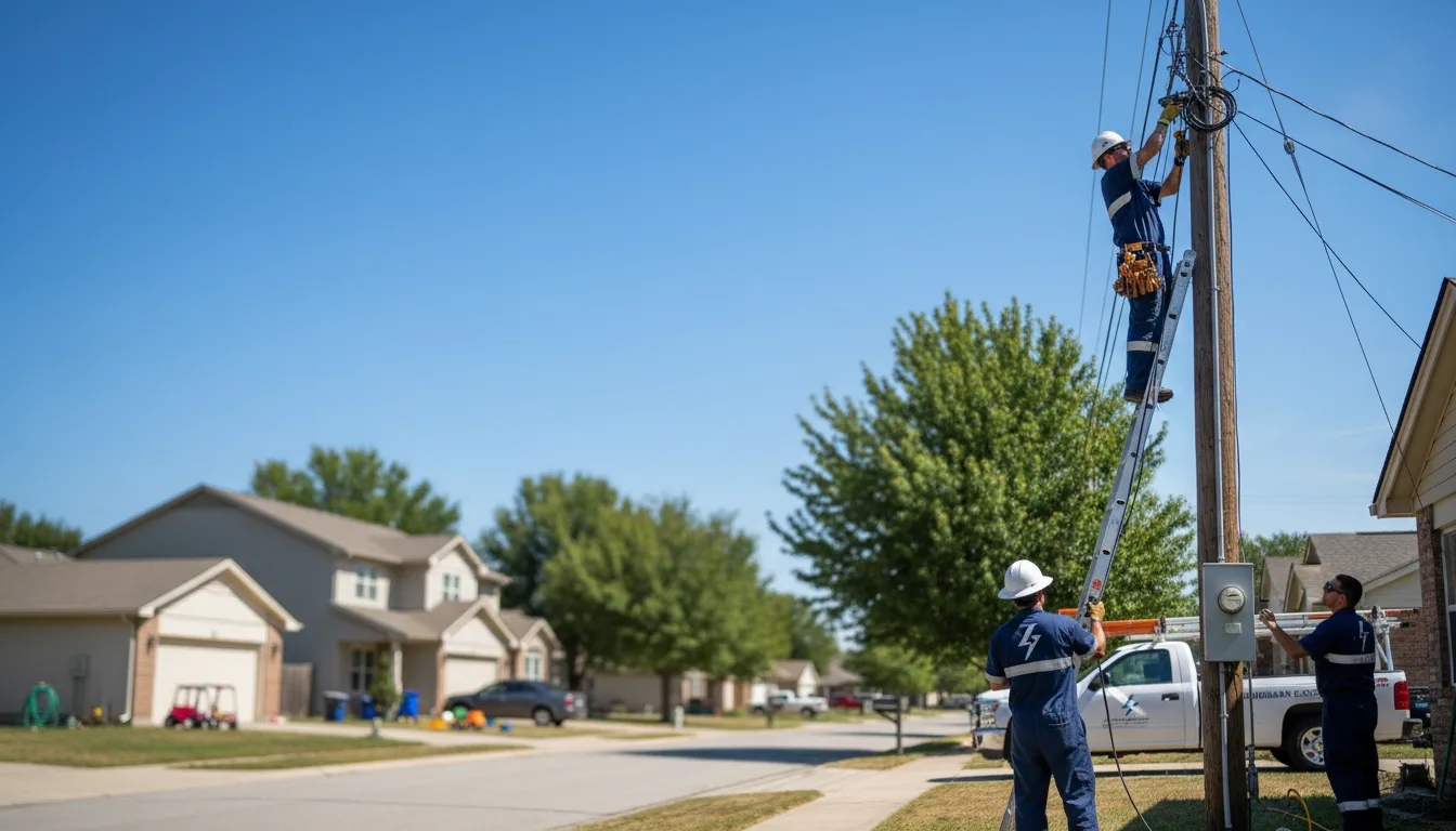 Residential electrician providing installation services in Dublin, VA